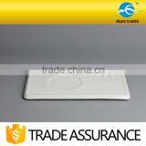 14'' White Fine China Rectangular Ceramic Big Tray thumbnail-3