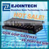 2014 Ejointech 16 Ports 64 Sim Cards VOIP Gsm Gateway With High Quality