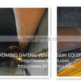 680GSM Fire Resistant Yellow Strong PVC Tunnel Vent Duct With Snap Hooks thumbnail-4