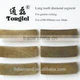 Manufacturer Long Tooth Diamond Segment for Dia 300-800mm Saw Blade