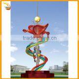 Colorful Stainless Steel Flower Sculpture thumbnail-1