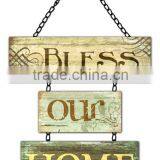 BRIGHT COLOR DECORATIVE WROUGHT IRON WALL ART DECOR thumbnail-1