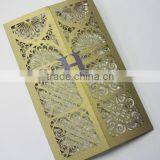 2016 Laser Cut Scrollwork Gatefold Wedding Invitation, Newmengxing Invitation Card, Custom Design Card for Your Medding