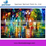 2015 Hot Sale Custom 3D Oil Painting On Canvas With Led Light