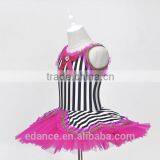 Striated Cloth Leotard With Skirt for Stage,Childrens' Ballet Leotard With Tutu for Performance thumbnail-2