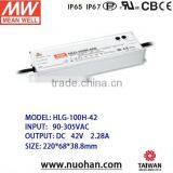 Meanwell HLG-100H-42A 100W 42v Switching Power Supply 100w Led Driver 42v