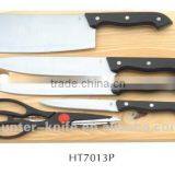 5Pcs Cutting Board Knife Set
