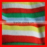 Polyester Printed Stripe Fleece Fabric