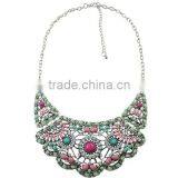 2015 Trendy Fashion European Big Statement Colorful Beads Wool Necklace thumbnail-1