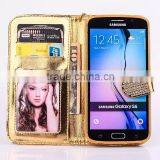 Bling Bling Wallet Leather Stand Case for Samsung Galaxy S6 thumbnail-5