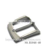No ni Element Gentlemen 40mm New Designed Satin Silver Plated Belt Buckle Supplier's Choice
