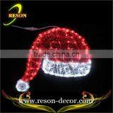 W47*H48cm red led christmas Santa hat decoration paypal