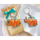 wedding favor gift and giveaways for guest--Lucky Elephant Key Ring
