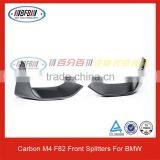 For BMW M Series F82 M4 Carbon Fiber Apron Auto Front Bumper Splitters thumbnail-1