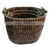 Seagrass hanging storage basket, wall decor hanging basket