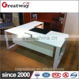 Hot Modern Glass Office Desk Executive Wooden Office Desk Office Table From China (QE-36) thumbnail-2