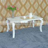 popular fashion wooden modern white washed coffee table