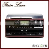 Rain Lane Multifunction Stereo Turntable 3 Speed 2Cd System record player turntable