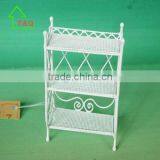 Vintage Dollhouse Wire Wicker Look Shelf Baker's Rack Miniature Toy thumbnail-3