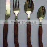 Machine Polish Wooden Handle Cutlery Set thumbnail-1