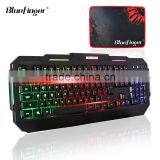 Factory Cheaper USB Wired Seven Color Backlit Gaming Keyboard thumbnail-1
