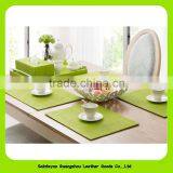 Set of 4pcs Square Waterproof PU Leather Placemat BigTable Coasters 16017 thumbnail-1
