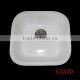 Hot Sale Solid Surface Kitchen Sinks China,aritifical Stone Single Bowl Kitchen Sink With Drainboard thumbnail-2