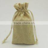 Small Printed Linen Bag Linen Pouch thumbnail-2