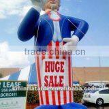 Uncle Sam Inflatable With Sale Banner