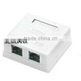 CAT5E UTP 2 Port Surface Mount Box