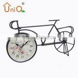 Home Decorate Metal Bicycle Desk Clock