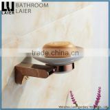 Promotional Luxury Bathroom Design Zinc Alloy Rose Gold Finishing Bathroom Accessories Wall Mounted Soap Dish holder