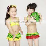 2016 Lovely New Stylish Watermelon Polka Dot Girls Bathing Suit ,girl Bikini Swimsuit Wear
