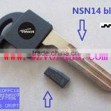 New Uncut NSN14 Emergency Key With 4D60 Chip for Infinit Smart Card