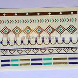 Elephants Gold Temporary Jewelry Tattoos Skin Adhesive Sticker Paper thumbnail-5