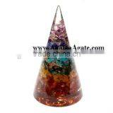 Chakra Orgone Antenna :Wholesale Healing Antenna : Chakra Layered Orgone Antenna thumbnail-1