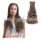 synthetic braided hair weft, hair extension braids weave for braiding