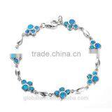 Fashion Bracelets 2016 Opal Bracelet Trendy China Wholesale 925 Silver Jewelry Set 925 Sterling Silver Bracelet Charms FB082 thumbnail-1
