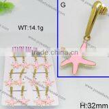Wholesale Fashion Gold Plated Starfish Shape Fashion Earring thumbnail-4