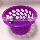 YXI04 MINI ROUND LAUNDRY BASKET,SMALL PLASTIC STORAGE BASKET thumbnail-2