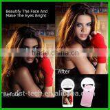Fashion LED Selfie Ring Light 3-Level Brightness LED Clip On for Iphone,Blackberry, Samsung Galaxy thumbnail-6