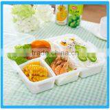 Plastic Storage Containers Japan Food Grade Plastic Bento Lunch Box With 4 Sperate Cases For Wholesale