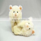 funny and comfortable plush soft animal slippers