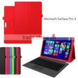 Quality Lychee Texure PU Leather Case With Flip Stand For MICROSOFT SURFACE PRO 3 BUSINESS PROTECTIVE CASE