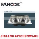 JZ-191 72*45cm Extra Deep Big Single Bowl Stainless Steel Kitchen Wash Basin thumbnail-1