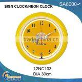 Neon Light Wall Clock thumbnail-3