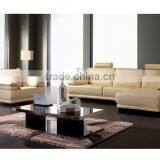 Upholstered Leather Sofa Set | Living Room Sofa in White Color Item B400018 thumbnail-1
