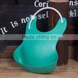 Silicone Waterproof Baby Feeding Solid Bibs , Burp Leakproof Silicone Baby Feeding Bibs ,SiliconeSaliva Towel Little Baby Bibs thumbnail-4