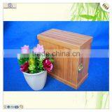 Home Decorating Single Compartment Hinged Square Bamboo Box thumbnail-5