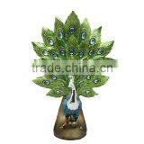 Handmade Resin Peacock Sculpture Statue for Sale thumbnail-1